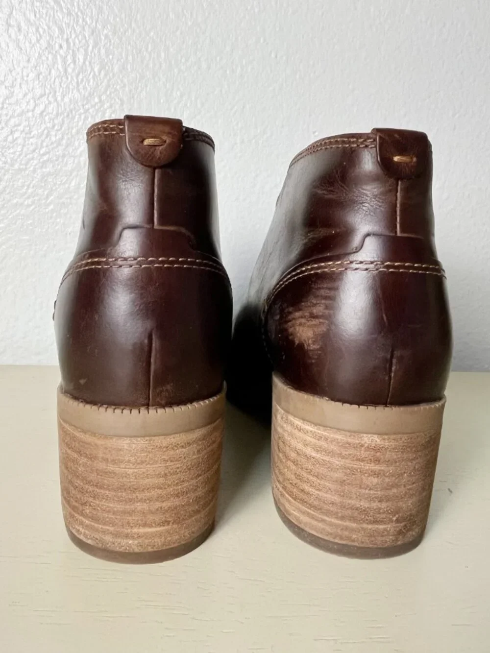 Clarks Maypearl Flora Leather Booties